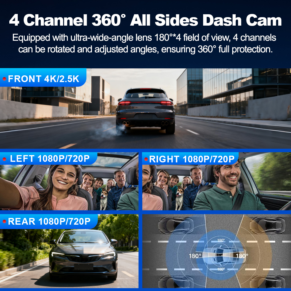 BEPOCAM 4 Channel Dash Cam 4K  - Power Tools Japan recension och pris