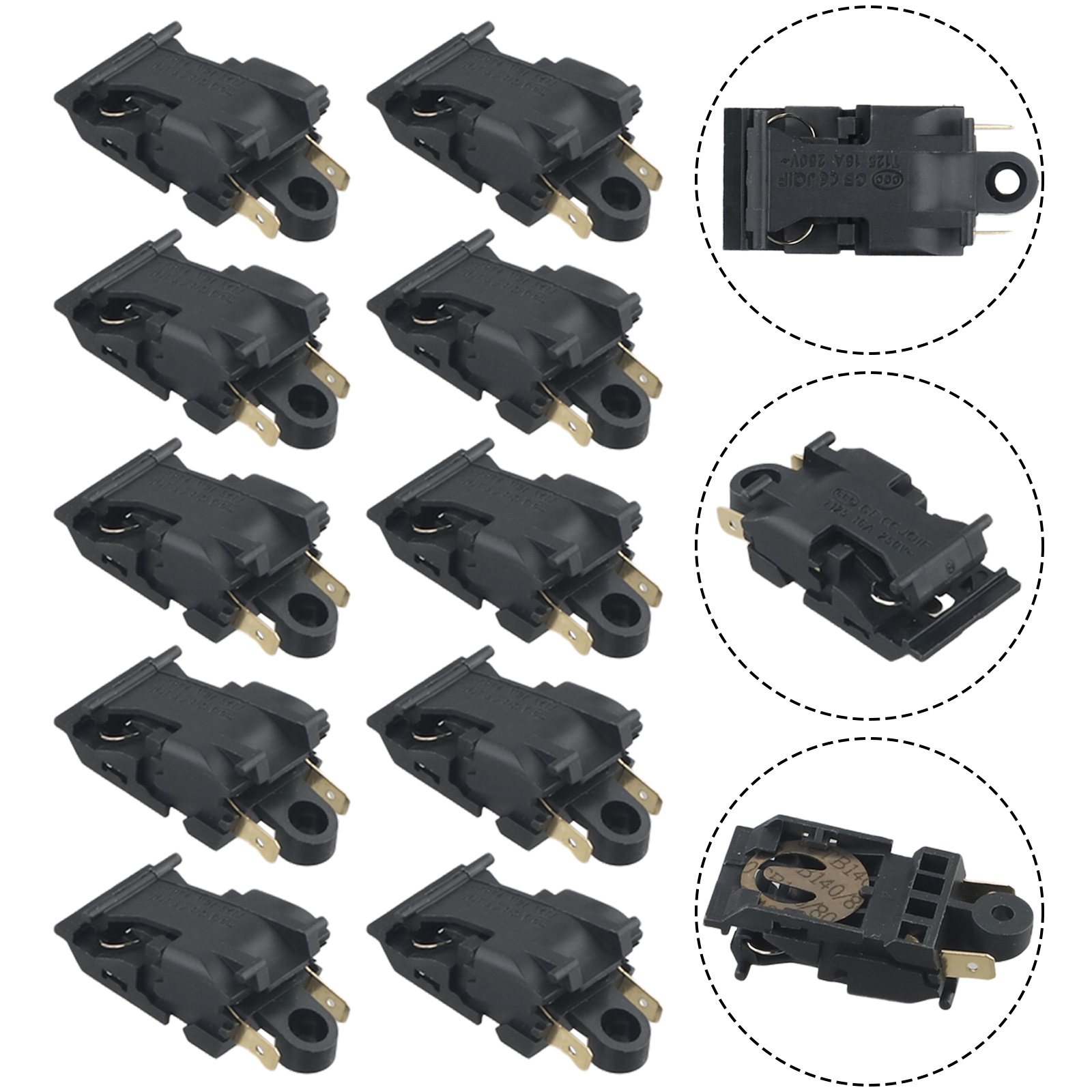 10pcs Electric Kettle Switch 1 - Power Tools Jb recension och pris