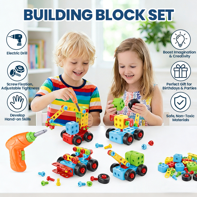 Drill Screwing Building Block  - Power Tools For Construction recension och pris