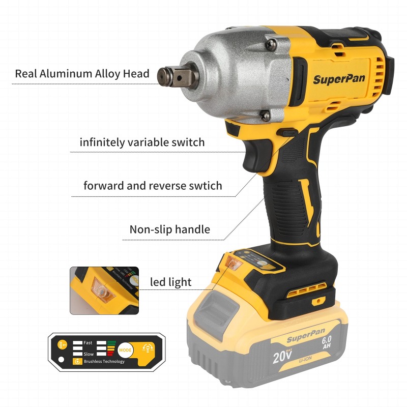 Brushless Cordless Impact Wren - Power Tools For Construction recension och pris