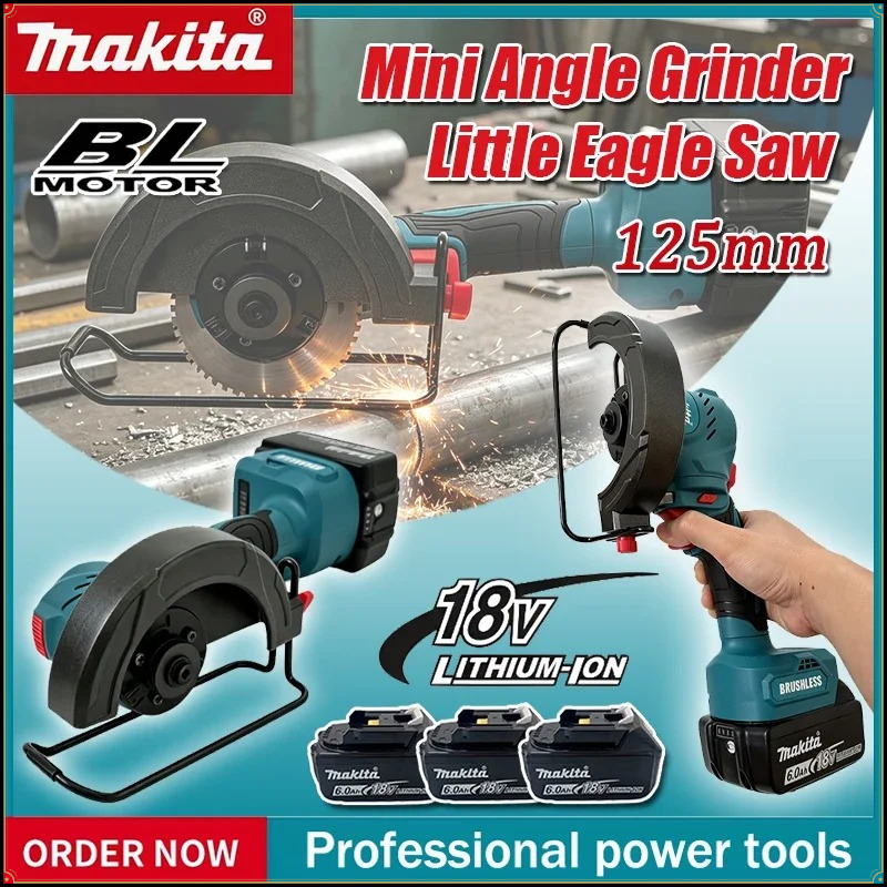 Makita  Brushless 125mm Angle  - Power Tools For Construction recension och pris