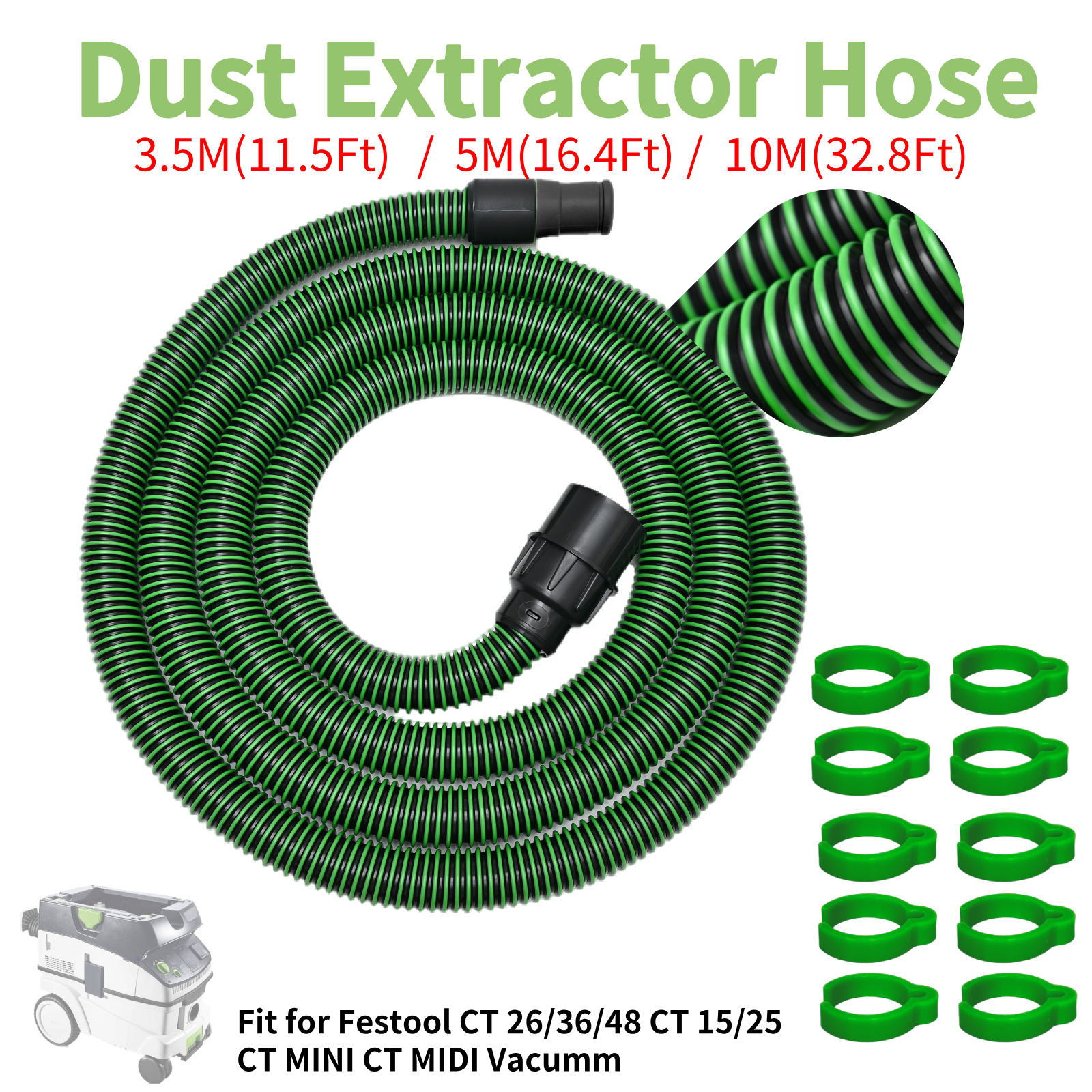 Dust Extractor Hose D27/32x3.5 - Power Tools Festool recension och pris