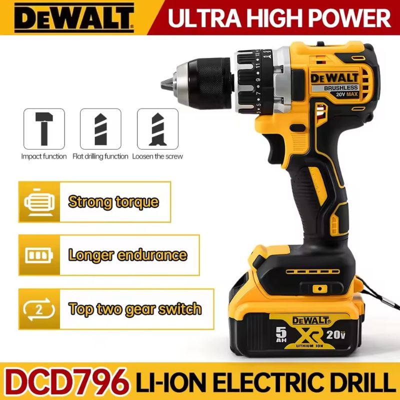 Dewalt DCD796 13mm Brushless I - Dewalt Power Tools Xr recension och pris