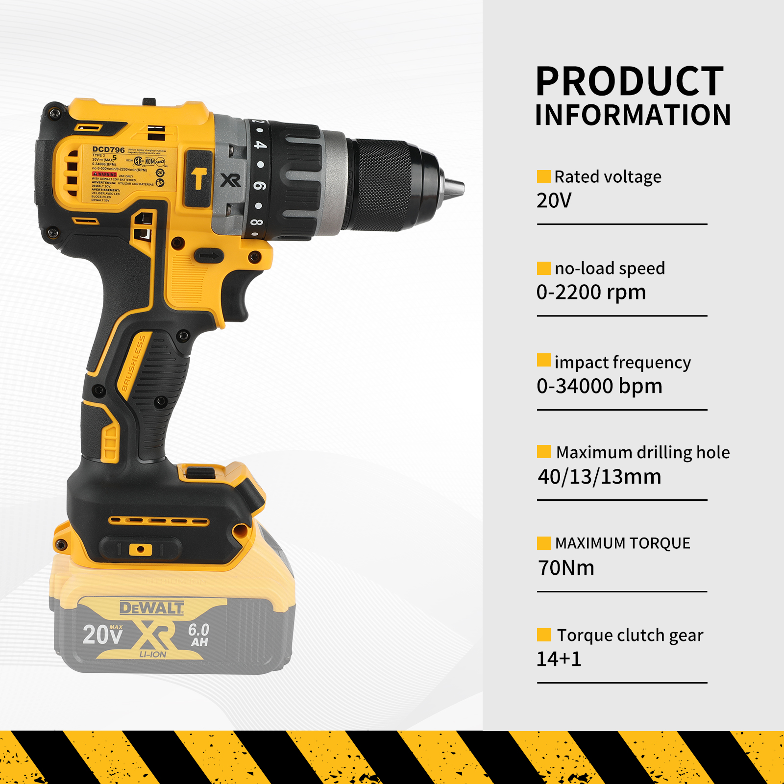 DEWALT DCD796 Cordless Impact  - Dewalt Power Tools Xr recension och pris